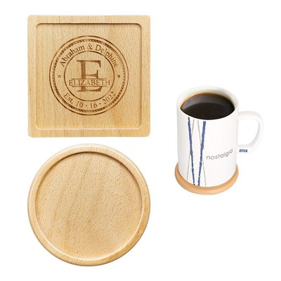 Groove Style Wood Coaster