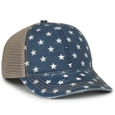 Outdoor Cap® Printed Distressed Tea Stained Cap