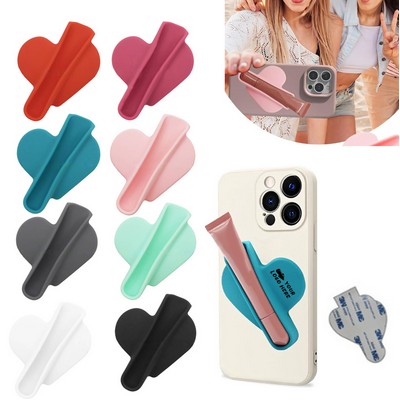 Silicone Lip Clip Stick-on Phone Case