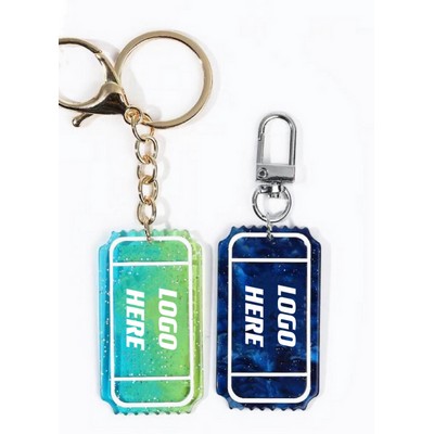 Acrylic Glittering Key Chain