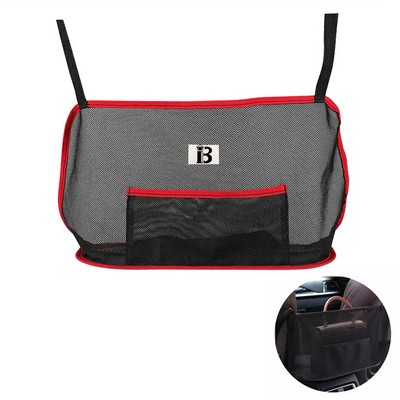 Double-Layer Square Car Storage Hanging Bag