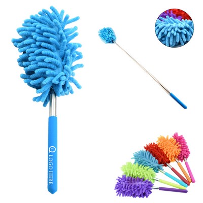 Retractable Chenille Duster With Telescopic Pole