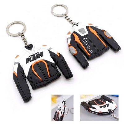 Pvc Racing Suit Double-Sided Keychain