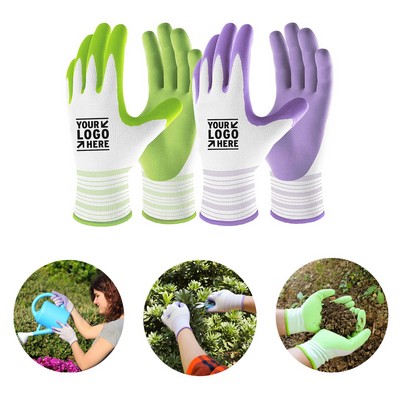 Breathable Rubber-Coated Yard Garden Gloves