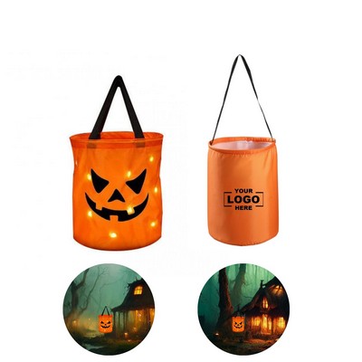 Reflective Halloween Pumpkin Trick-or-Treat Bag