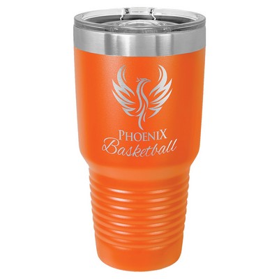 Polar Camel 30 oz. Orange Insulated Ringneck Tumbler with Slider Lid