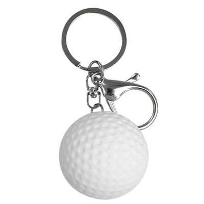 PVC Soft Golf Ball Keychain