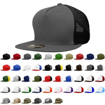 Decky Blank Five Panel Trucker Snapback Cap (Lot of 12)