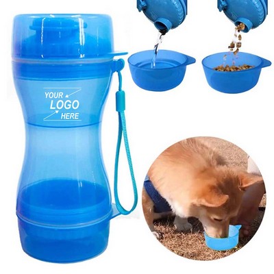 Portable Dog Water Bottle with Bowl