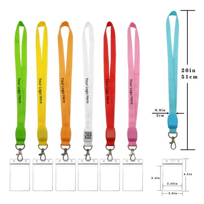 LED Lanyard with ID Badge Holder for Office