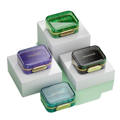 Transparent Double-Layer 7-Compartment Pill Box