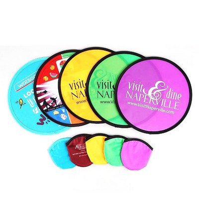 Nylon Pop Up Folding Fan Flying Disc