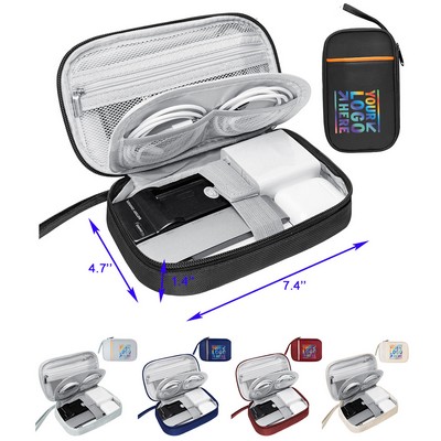 Portable Waterproof Electronic Travel Storage Bag for Small Charging Cord Storage Charger