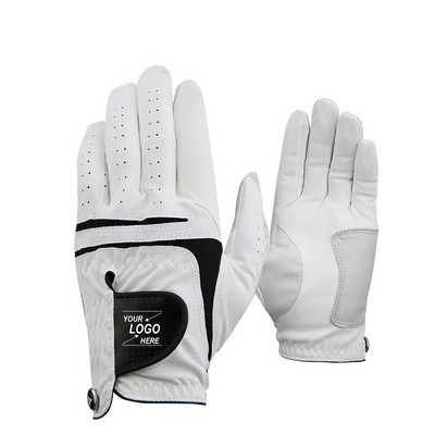 Men's and Women's Premium Leather Golf Gloves