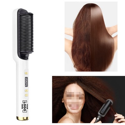 Women's Hair Straightening Brush 2-in-1 Styler