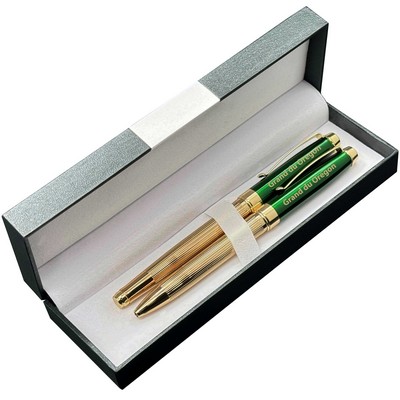 Deluxe Double Pen Set with Windsor-V Pens