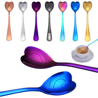 6.57 Inch Heart Shaped Spoon