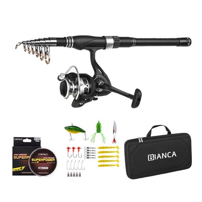 Premium Telescopic Fishing Rod and Reel Combo Kit