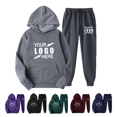 Man's Casual Sweatsuit 2 Piece with Pockets