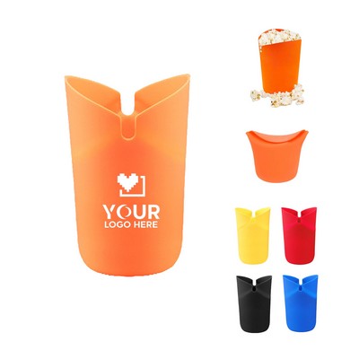 Foldable Microwave Silicone Popcorn Bucket