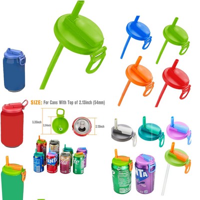 Silicone Straws Soda Can Covers