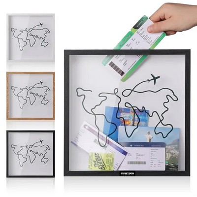 Shadow Box Travel Frame for Memories and Souvenirs