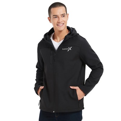 Men's Hooded Core Soft Shell Jacket