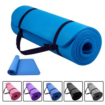 Yoga Mat Exercise Gym Fitness Equipment with Carrying Strap