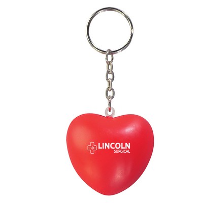 Prime Line Heart Shape Stress Ball Keychain