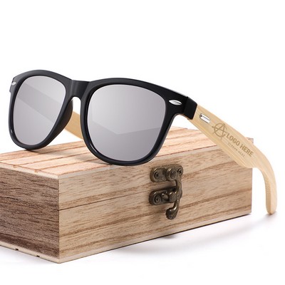 Vintage Bamboo Leg Rivet Sunglasses