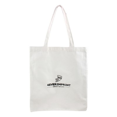 White Natural Cotton Tote Bag