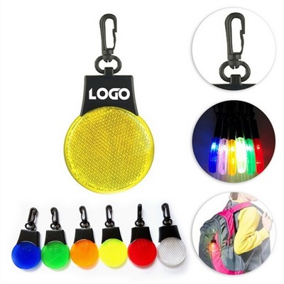 Safety Warning LED Reflector Keychain Light