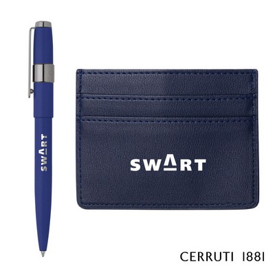 Cerruti 1881® Brick Card Holder & Block Pen Gift Set