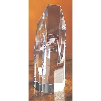 Octagon Optic Crystal Award (2¼"x6")