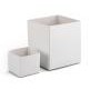 White High Walled Box Base (4"x4"x6")