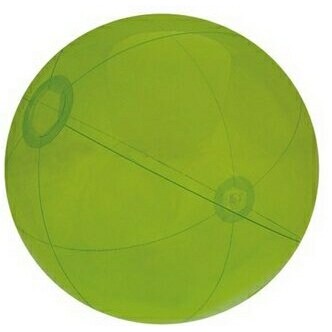 16" Inflatable Translucent Lime Green Beach Ball