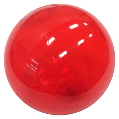 9" Inflatable Translucent Red Beach Ball