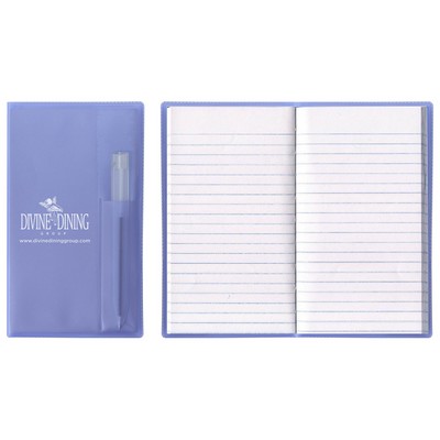 Translucent Vinyl Cover Tally Book with Flat Pen