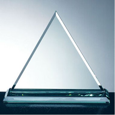 Beveled Triangle Award w/ Slant Edge Base (Large)