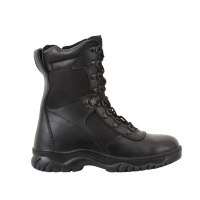 Forced Entry Black Tactical Boots w/Side Zipper