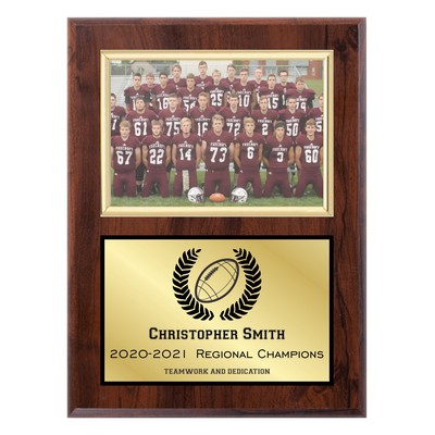 9 x 12" Cherry Finish Plaque w/Award Frame