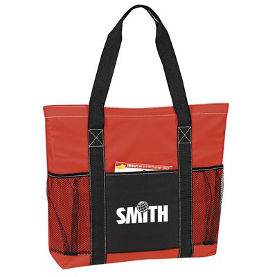 Metro Tote with Front Pocket and Two Mesh Pockets