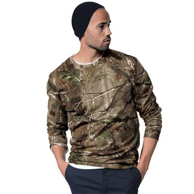 Code Five® Unisex Licensed Realtree® Crew Neck Long Sleeve Ringspun Jersey T-Shirt