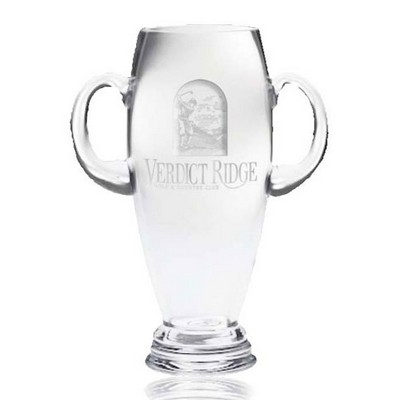 Lead-Free Crystal Trophy w/Handles