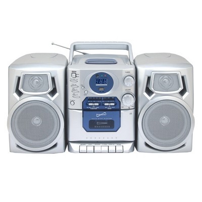 SuperSonic Portable MP3/CD Player w/ Cassette Recorder & USB Input