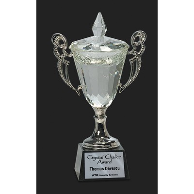 Championship L Crystal Cup Trophy Award L - 11 1/4'' H