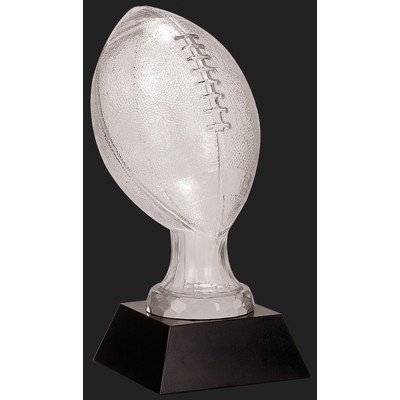 Foot Ball Glass / Marble Award L - 13 3/4'' h