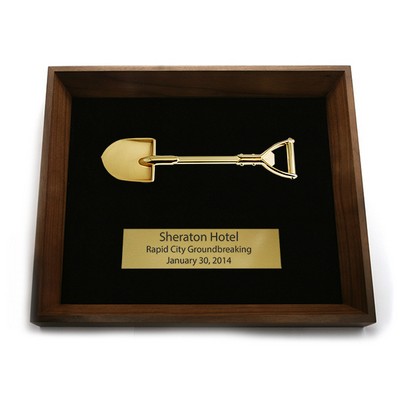 Gold Shovel Shadow Box