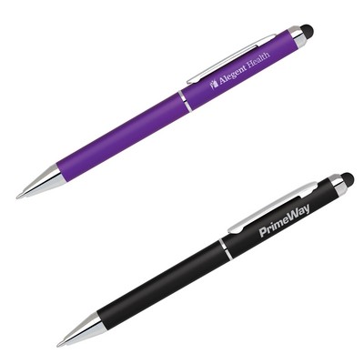 Stylus-223 Twist Action Ballpoint Stylus Pen w/Chrome Accents