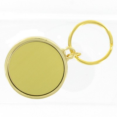 1 ¾" Round Key Ring w/Blank Center Disc